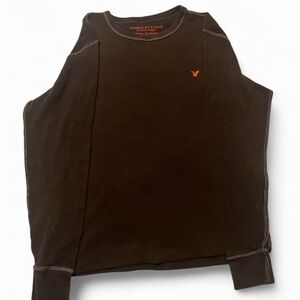 American Eagle Outfitters men’s Brown Long Sleeve Shirt